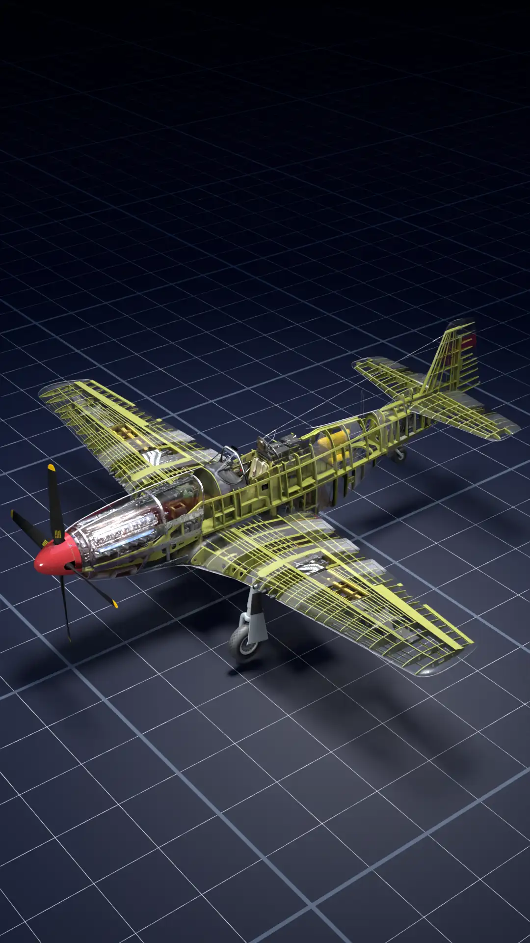 Airplane internal view